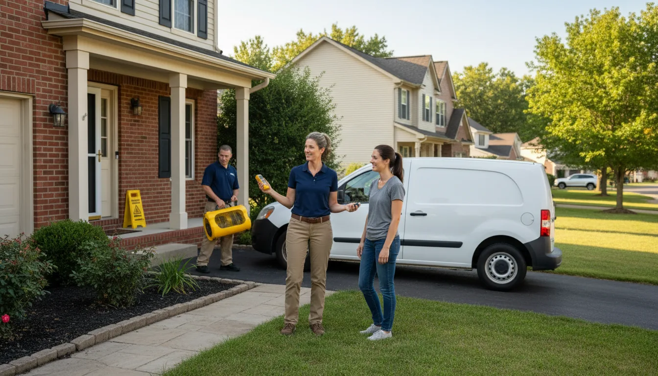 Residential water damage restoration in Waymart, PA
